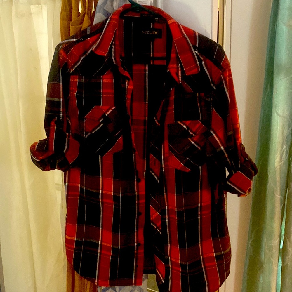 helix mens casual button down
